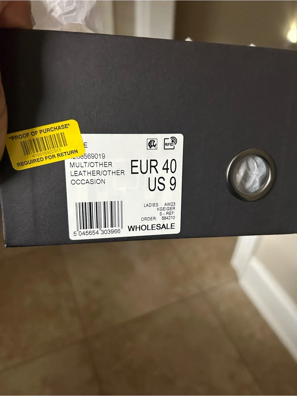 Kurt Geiger iridescent multicolor
